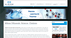 Desktop Screenshot of albionminerals.com